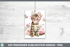 GorgeousCats Pink Bubble Gum Air Freshener design.