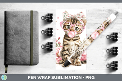 GorgeousCats Pink Bubble Gum Pen Wrap design.
