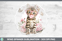 GorgeousCats Pink Bubble Gum Wind Spinner design.