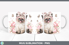 GorgeousCats Pink Bubble Gum Mug Wrap design.
