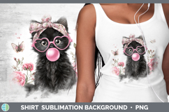 GorgeousCats Pink Bubble Gum Shirt design.