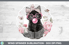 GorgeousCats Pink Bubble Gum Wind Spinner design.