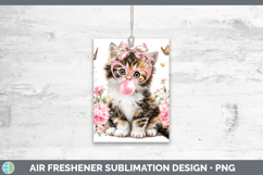 GorgeousCats Pink Bubble Gum Air Freshener design.