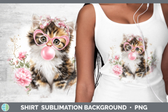 GorgeousCats Pink Bubble Gum Shirt design.