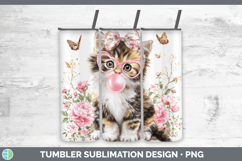 GorgeousCats Pink Bubble Gum Tumbler design.