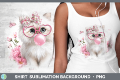 GorgeousCats Pink Bubble Gum Shirt design.