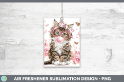 GorgeousCats Pink Bubble Gum Air Freshener design.