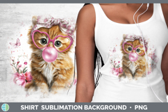 GorgeousCats Pink Bubble Gum Shirt design.