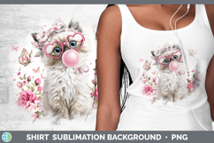 GorgeousCats Pink Bubble Gum Shirt design.