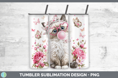 GorgeousCats Pink Bubble Gum Tumbler design.