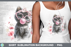 GorgeousCats Pink Bubble Gum Shirt design.