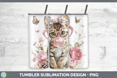 GorgeousCats Pink Bubble Gum Tumbler design.