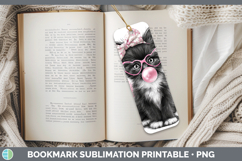 GorgeousCats Pink Bubble Gum Bookmark design.