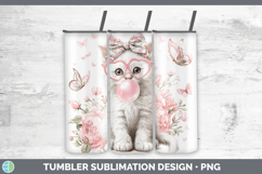 GorgeousCats Pink Bubble Gum Tumbler design.