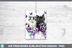 GorgeousCats Purple Drips Air Freshener design.