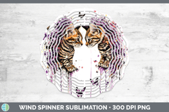 GorgeousCats Purple Drips Wind Spinner design.