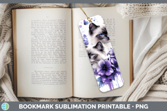 GorgeousCats Purple Drips Bookmark design.