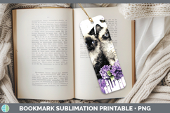 GorgeousCats Purple Drips Bookmark design.