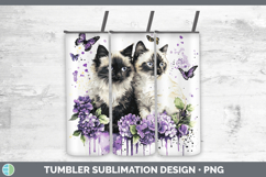 GorgeousCats Purple Drips Tumbler design.