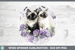 GorgeousCats Purple Drips Wind Spinner design.