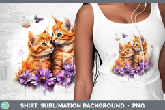 GorgeousCats Purple Drips Shirt design.