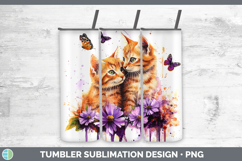 GorgeousCats Purple Drips Tumbler design.