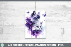 GorgeousCats Purple Drips Air Freshener design.