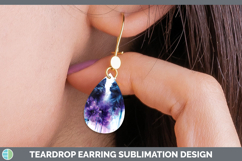 GorgeousCats Purple Drips Teardrop Earrings design.