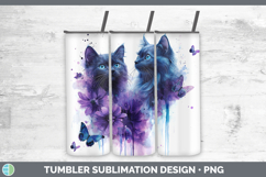 GorgeousCats Purple Drips Tumbler design.