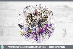 GorgeousCats Purple Drips Wind Spinner design.