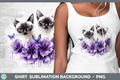 GorgeousCats Purple Drips Shirt design.