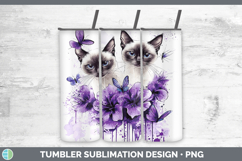 GorgeousCats Purple Drips Tumbler design.