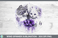 GorgeousCats Purple Drips Wind Spinner design.