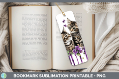 GorgeousCats Purple Drips Bookmark design.