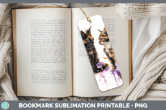GorgeousCats Purple Drips Bookmark design.