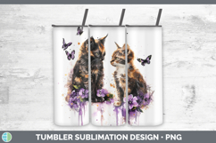 GorgeousCats Purple Drips Tumbler design.