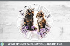 GorgeousCats Purple Drips Wind Spinner design.