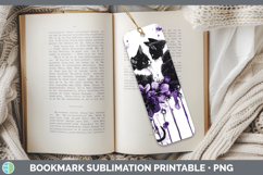 GorgeousCats Purple Drips Bookmark design.