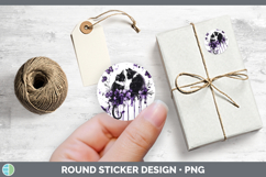 GorgeousCats Purple Drips Stickers design.