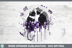 GorgeousCats Purple Drips Wind Spinner design.