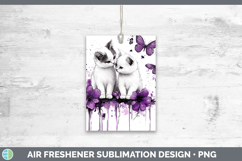 GorgeousCats Purple Drips Air Freshener design.