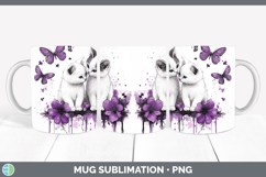GorgeousCats Purple Drips Mug Wrap design.
