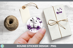 GorgeousCats Purple Drips Stickers design.