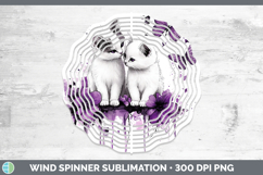 GorgeousCats Purple Drips Wind Spinner design.