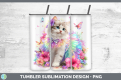 GorgeousCats Rainbow Summer Tumbler design.