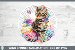 GorgeousCats Rainbow Summer Wind Spinner design.