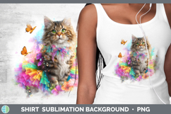 GorgeousCats Rainbow Summer Shirt design.