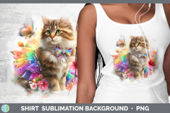 GorgeousCats Rainbow Summer Shirt design.