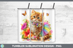GorgeousCats Rainbow Summer Tumbler design.