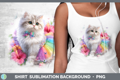 GorgeousCats Rainbow Summer Shirt design.